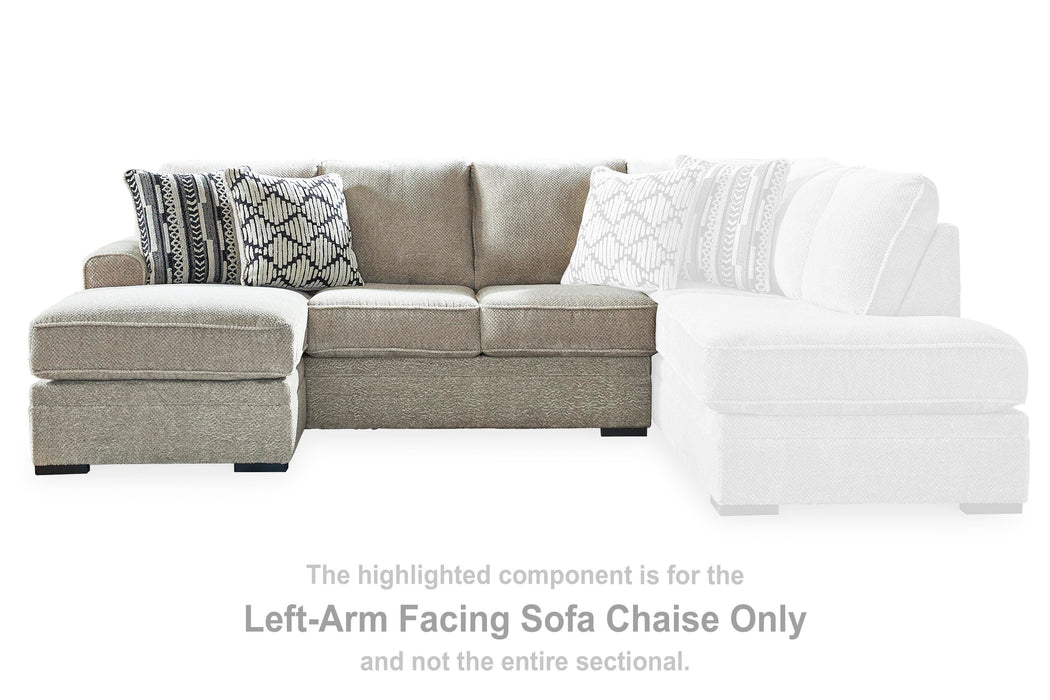 Calnita Sectional with Chaise - Furniture 2 Go- FL