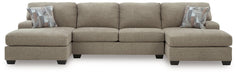 Newellen Sectional with Double Chaise - Furniture 2 Go- FL