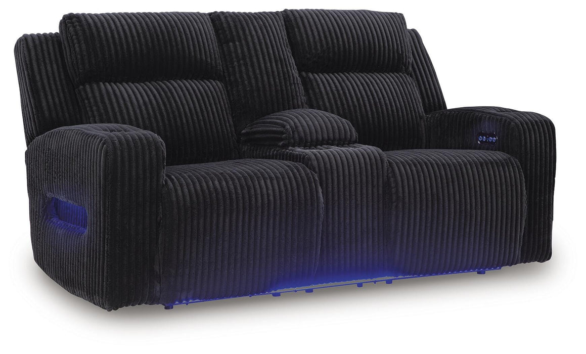Forest Lake Power Reclining Loveseat with Console - Furniture 2 Go- FL