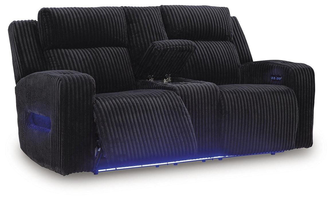 Forest Lake Power Reclining Loveseat with Console - Furniture 2 Go- FL
