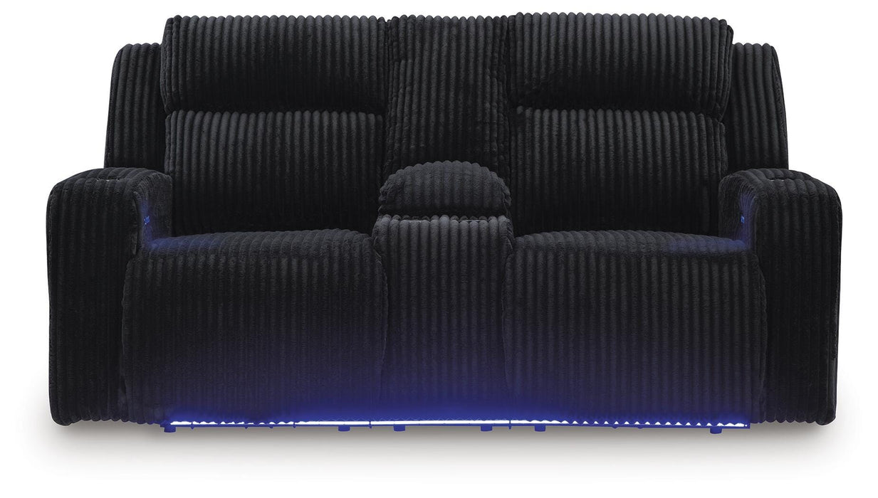 Forest Lake Power Reclining Loveseat with Console - Furniture 2 Go- FL