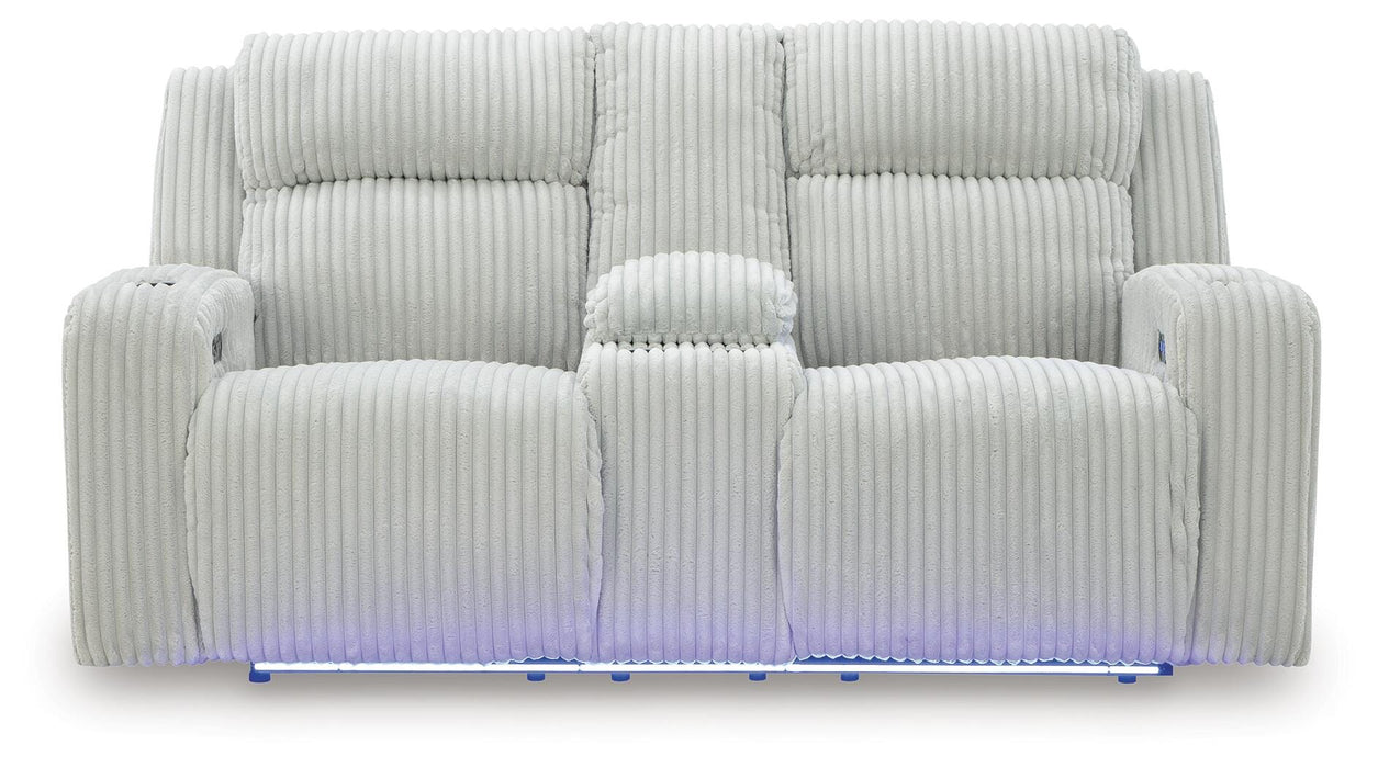 Forest Lake Power Reclining Loveseat with Console - Furniture 2 Go- FL