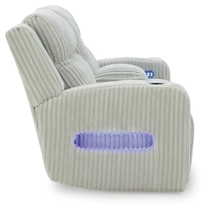 Forest Lake Power Reclining Loveseat with Console - Furniture 2 Go- FL