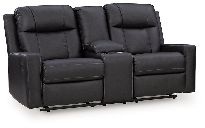 Mackmenville Reclining Loveseat with Console - Furniture 2 Go- FL
