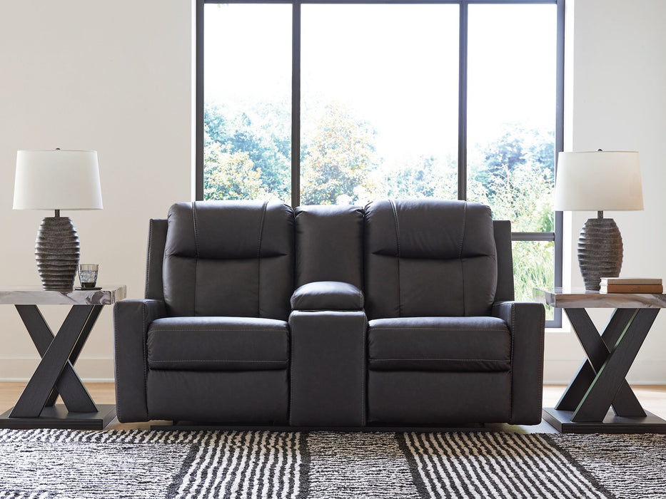 Mackmenville Reclining Loveseat with Console - Furniture 2 Go- FL