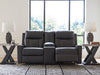 Mackmenville Reclining Loveseat with Console - Furniture 2 Go- FL