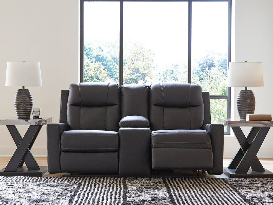 Mackmenville Reclining Loveseat with Console - Furniture 2 Go- FL