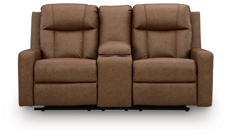 Mackmenville Reclining Loveseat with Console - Furniture 2 Go- FL