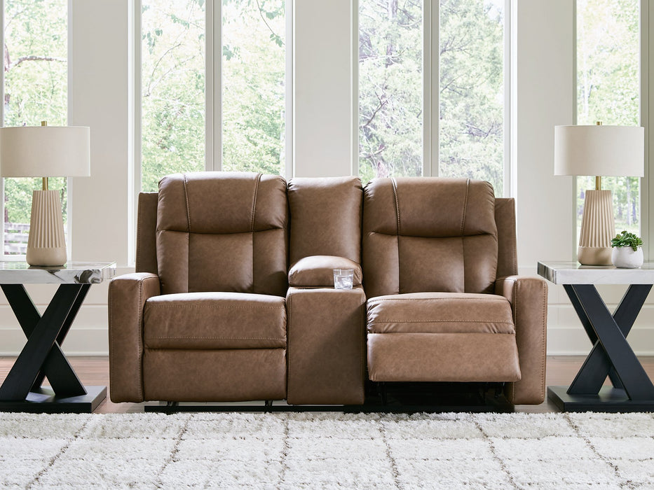 Mackmenville Reclining Loveseat with Console - Furniture 2 Go- FL