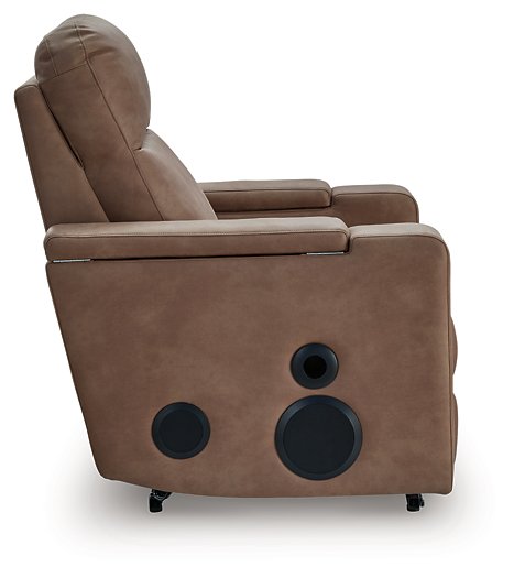 Lorrenton Power Glider Recliner with Audio System - Furniture 2 Go- FL