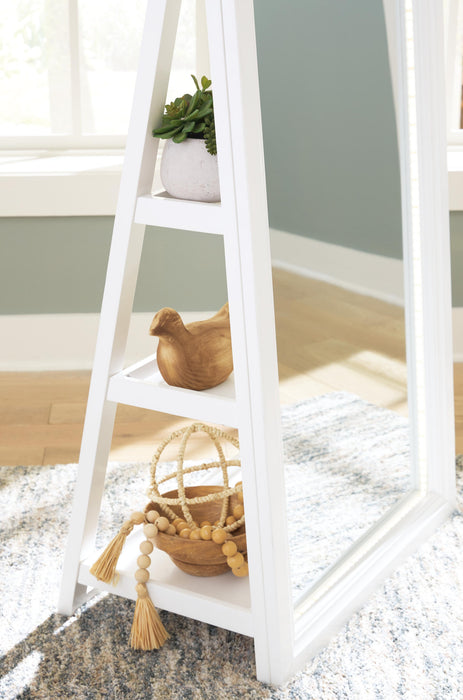 Evesen Floor Standing Mirror/Storage - Furniture 2 Go- FL