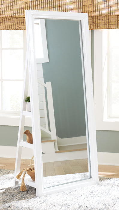 Evesen Floor Standing Mirror/Storage - Furniture 2 Go- FL