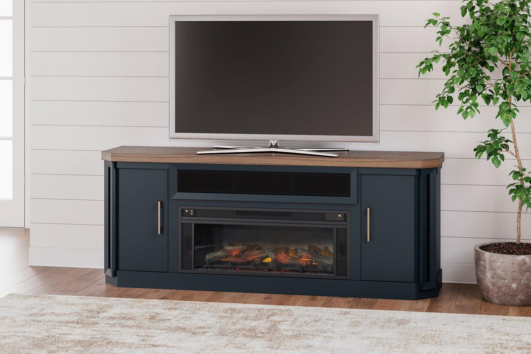 Landocken 83" TV Stand with Electric Fireplace