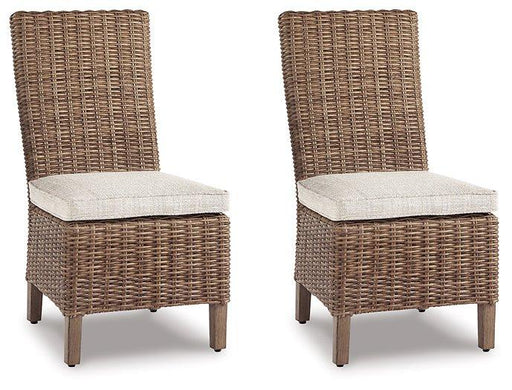 Beachcroft Outdoor Side Chair with Cushion (Set of 2) - Furniture 2 Go- FL