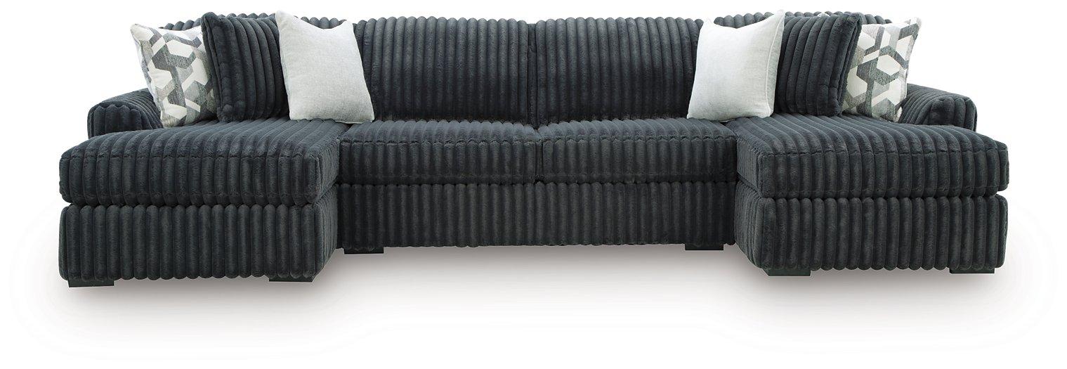 Midnight-Madness Sectional with Chaise - Furniture 2 Go- FL