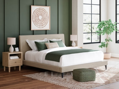 Cielden Upholstered Bed with Roll Slats - Furniture 2 Go- FL