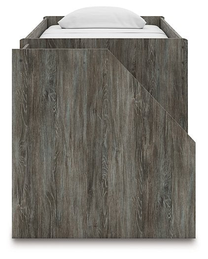 Frandern Loft Bed with Bookcase and Drawer Storage - Furniture 2 Go- FL