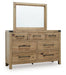 Ridgester Dresser and Mirror - Furniture 2 Go- FL
