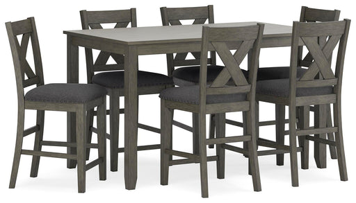 Caitbrook Counter Height Dining Table and Bar Stools (Set of 7) - Furniture 2 Go- FL