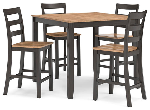 Gesthaven Counter Height Dining Table and 4 Barstools (Set of 5) - Furniture 2 Go- FL