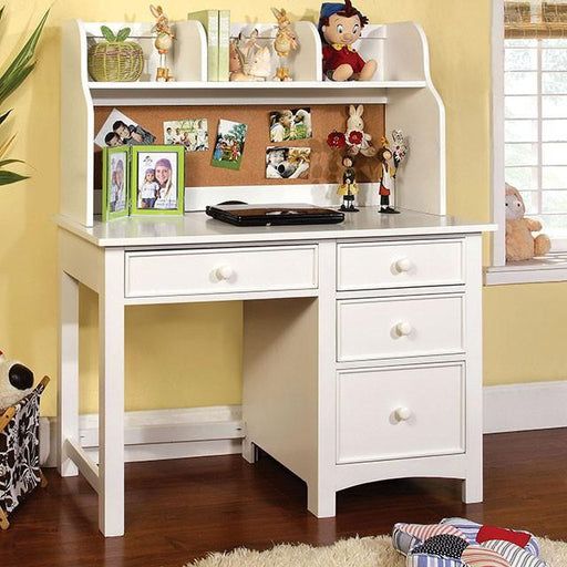 Omnus White Desk - Furniture 2 Go- FL