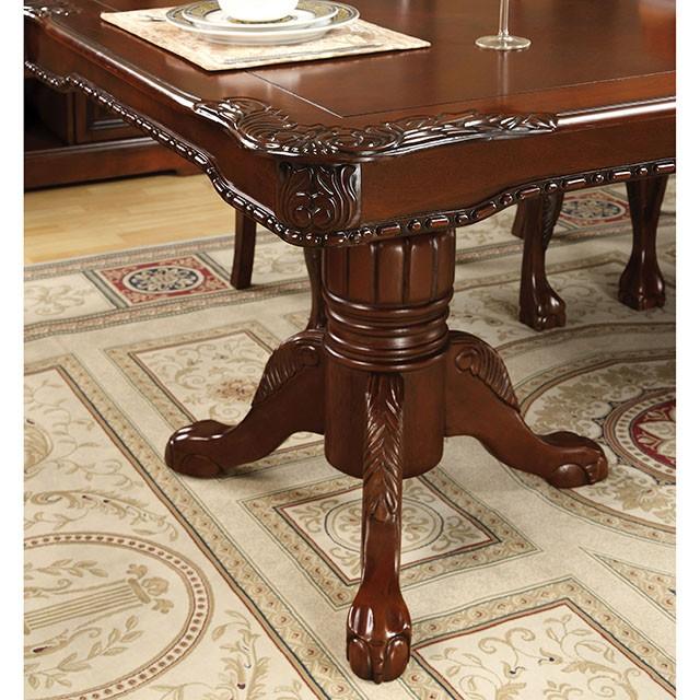 GEORGETOWN Antique Cherry Dining Table w/ Double Pedestals - Furniture 2 Go- FL
