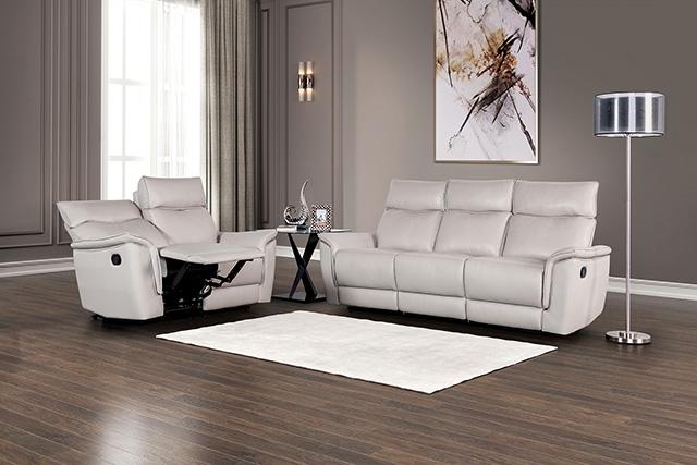 Bienne Recliner Chair White & Black