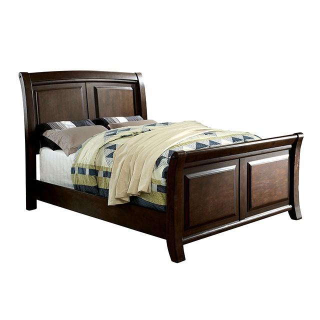 Litchville Brown Cherry Queen Bed