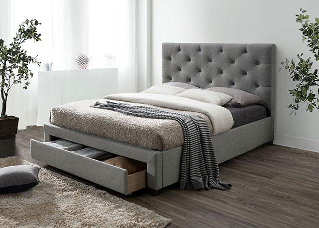 SYBELLA Cal.King, E.King, Queen, Full, & Twin Bed, Beige