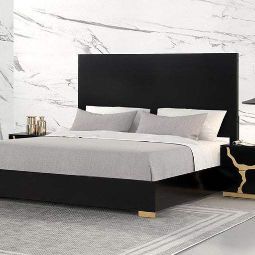 Goldsberg E.King & Queen Bed Grey & Pink - Furniture 2 Go- FL