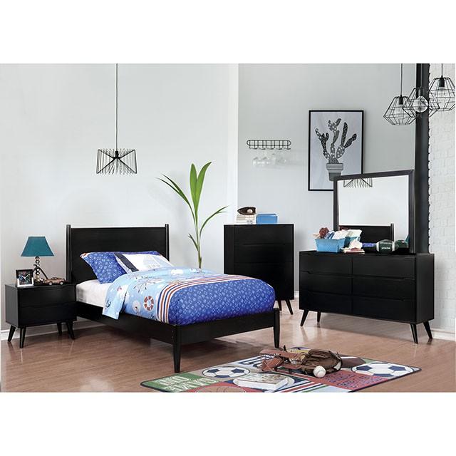 LENNART II Black Twin Bed