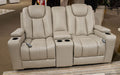 Elevate Edges Glider Reclining Loveseat with Console - Furniture 2 Go- FL