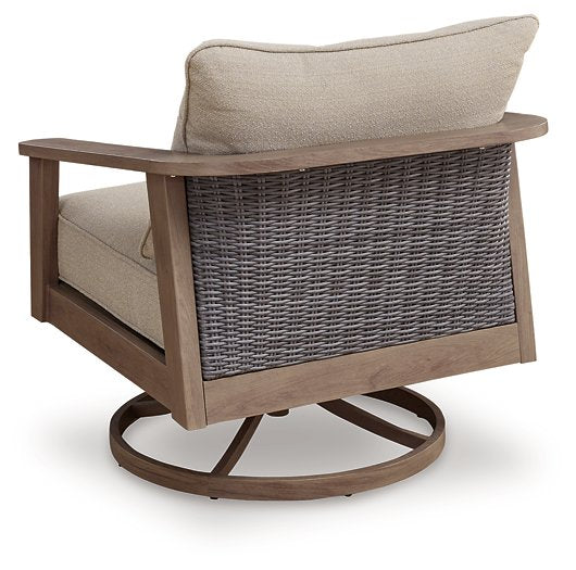 Harmony Headlands Outdoor Swivel Lounge with Cushion - Furniture 2 Go- FL