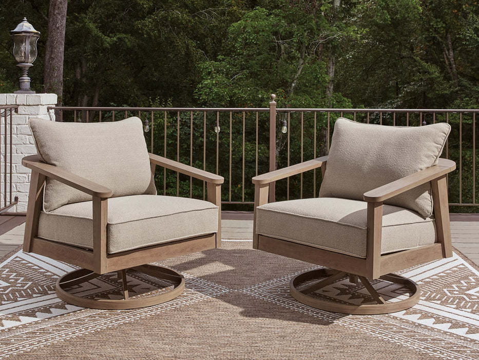 Harmony Headlands Outdoor Swivel Lounge with Cushion - Furniture 2 Go- FL