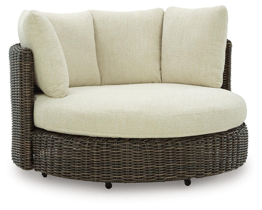 Kimora Outdoor Swivel Lounge Chair with Cushion - Furniture 2 Go- FL