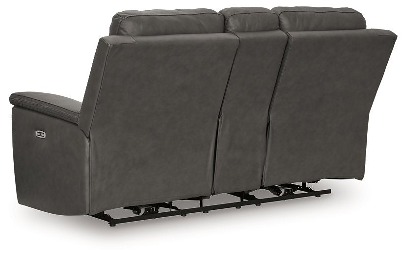 Bleckley Power Reclining Loveseat with Console - Furniture 2 Go- FL