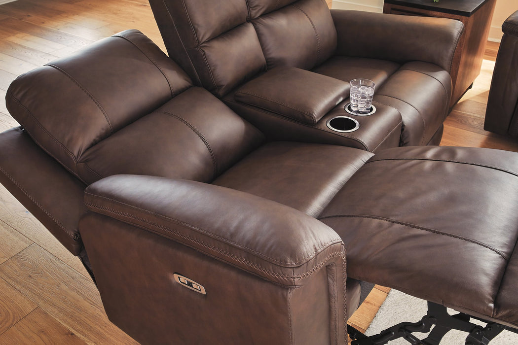 Bleckley Power Reclining Loveseat with Console - Furniture 2 Go- FL
