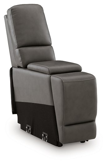 5Z - Pittson Power Reclining Sectional Loveseat with Console - Furniture 2 Go- FL