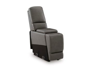 5Z - Pittson Power Reclining Sectional Loveseat with Console - Furniture 2 Go- FL