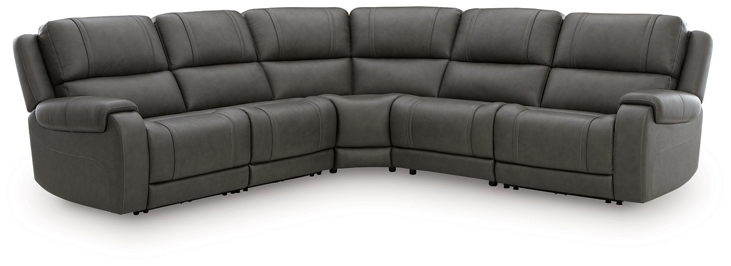 5Z - Pittson Power Reclining Sectional - Furniture 2 Go- FL