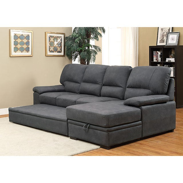 ALCESTER Graphite Sectional w/ Sleeper, Graphite