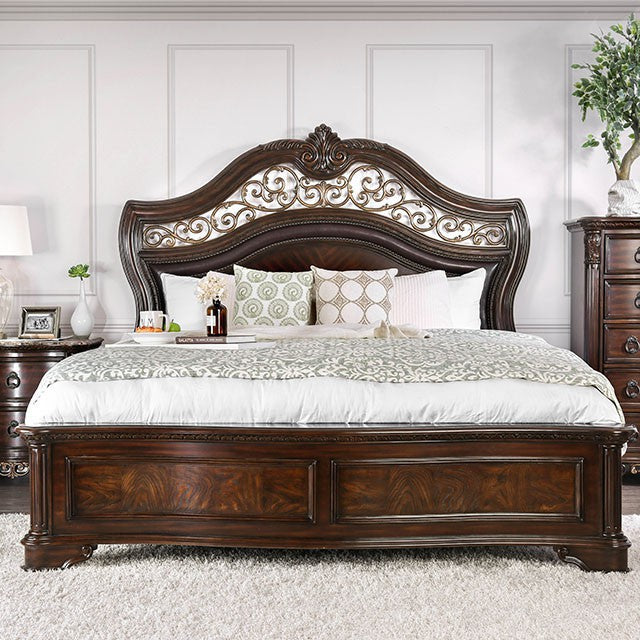 Menodora Brown Cherry Cal.King Bed image