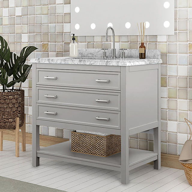 Reston Vanity with Top/ Sink - Furniture 2 Go- FL